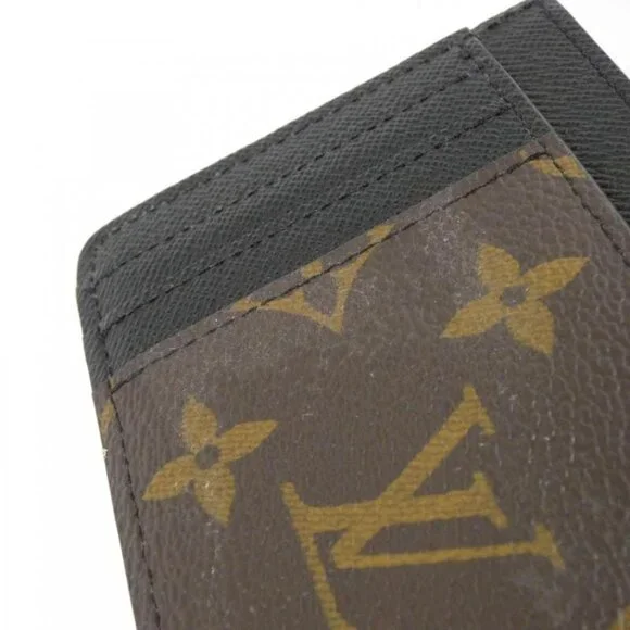 Louis Vuitton Monogram Reverse Card Case Holder LV Side Up Marron - Picture 3 of 5